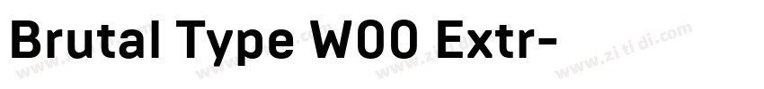 Brutal Type W00 Extr字体转换 Brutal Type W00 Extr字体转换
